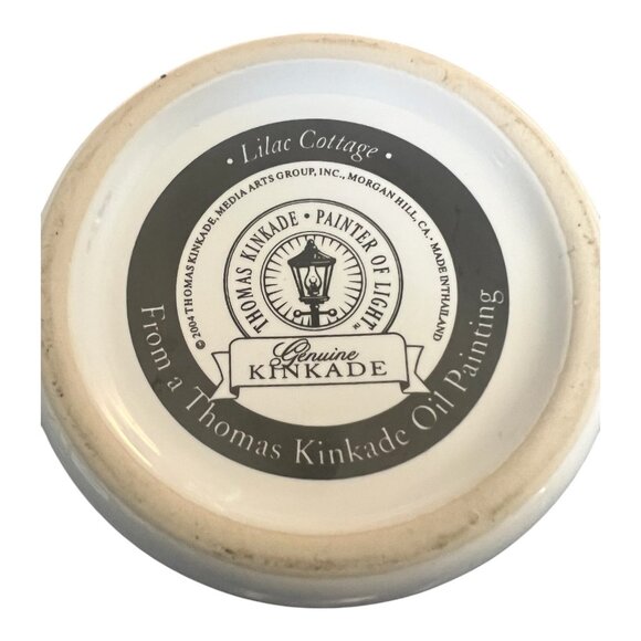 2004 Thomas Kinkade Lilac Cottage Mug With Embossed Windows Ceramic Coffee Cup - Picture 2 of 7